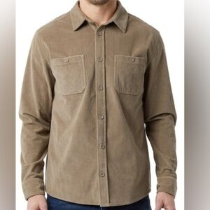 32 Degrees Tan Corduroy Button-Up Shirt